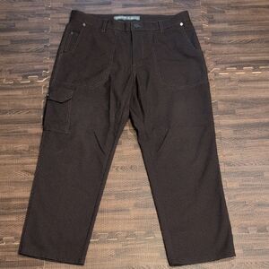 Icebreaker Vintage Mens Brown Wool Mix Pants Size 34